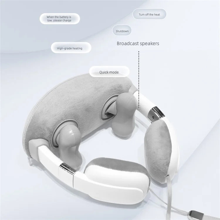 ST-321 Cervical Spine Hot Compress 3 Modes Electric Neck Massager with Voice Broadcast