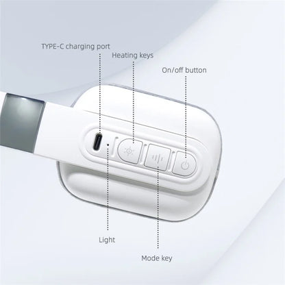 ST-321 Cervical Spine Hot Compress 3 Modes Electric Neck Massager with Voice Broadcast
