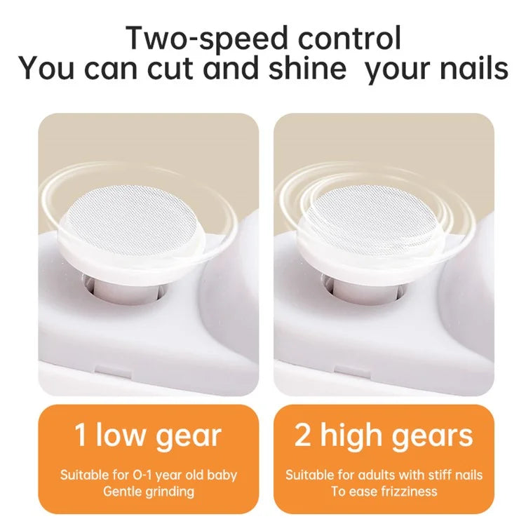 Automatic Nail Clipper 2 In-1 Electric Nail Polisher Baby Nail Clipper