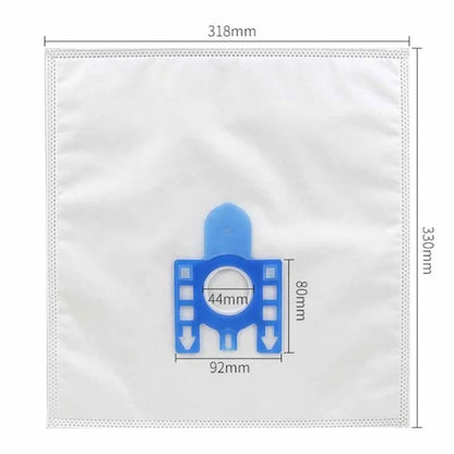 For Miele GN Series S8310 / S8390 / S2121 Vacuum Cleaner 1 Pair Filter Cotton with 5 Dust Bags