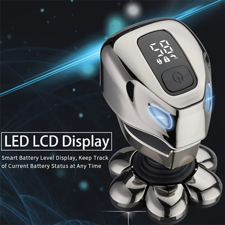 JK-2016 Full Body Washable 5-in-1 Multifunctional Electric Shaver with Digital Display
