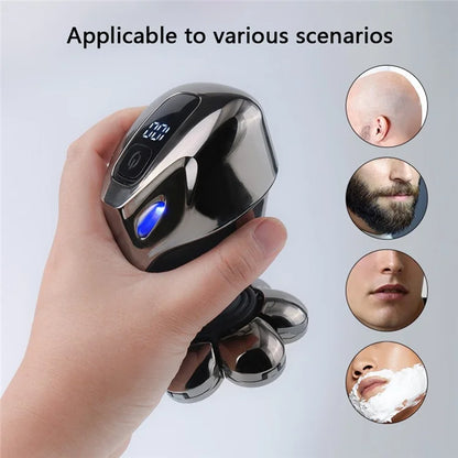 JK-2016 Full Body Washable 5-in-1 Multifunctional Electric Shaver with Digital Display