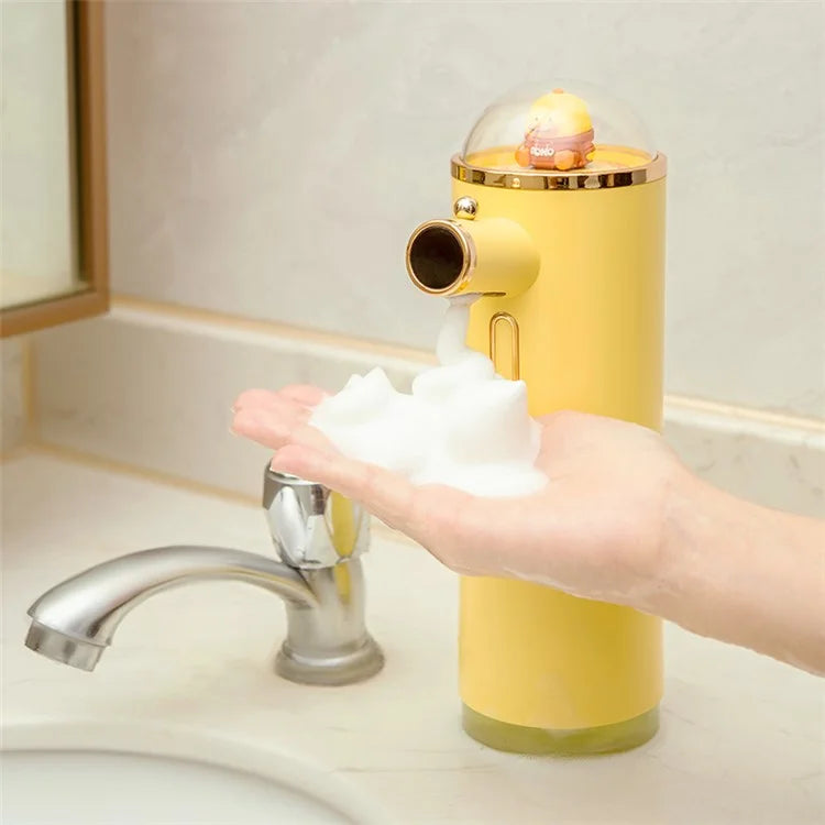 ICARER FAMILY Auto Portable Soap Dispenser - Battery Powered Smart Foam Hand Washer for Kids, Home