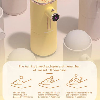 ICARER FAMILY Auto Portable Soap Dispenser - Battery Powered Smart Foam Hand Washer for Kids, Home