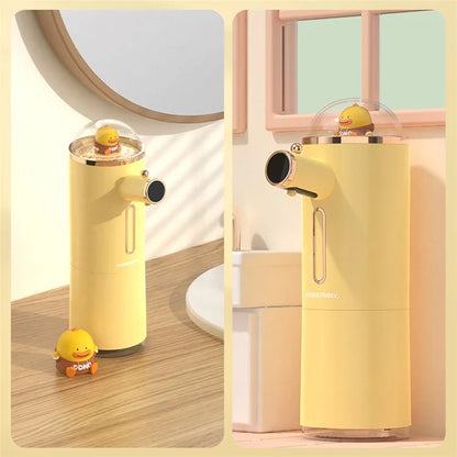 ICARER FAMILY Auto Portable Soap Dispenser - Battery Powered Smart Foam Hand Washer for Kids, Home
