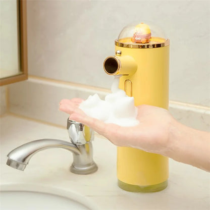 ICARER FAMILY Auto Portable Soap Dispenser - Battery Powered Smart Foam Hand Washer for Kids, Home