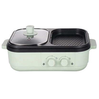 DYG-05 Electric Hot Pot with Grill 2 in 1 Indoor Non-Stick Shabu Shabu Hot Pot (No FDA Certification)