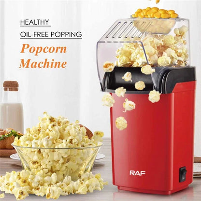 RAF R.9014 EU Adapter Fast Hot Air Popcorn Popper DIY Popcorn Maker with Measuring Cup (No FDA, BPA-Free)