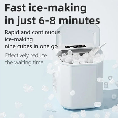 CKGO 12-G Ice Maker Household Ice Machine Self-Cleaning Small Ice Cube Maker