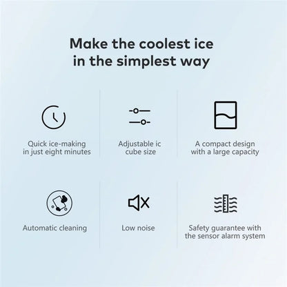 CKGO 12-G Ice Maker Household Ice Machine Self-Cleaning Small Ice Cube Maker