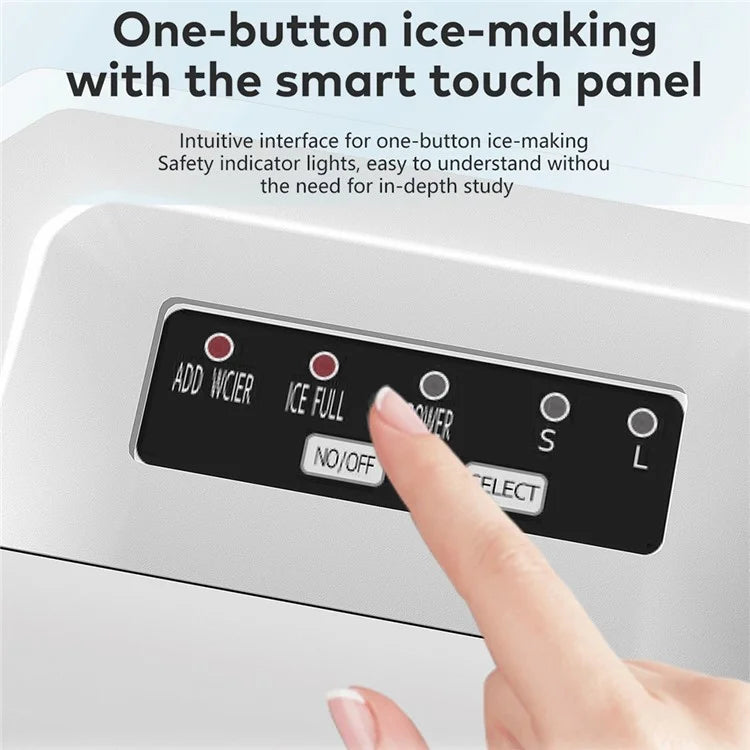 CKGO 12-G Ice Maker Household Ice Machine Self-Cleaning Small Ice Cube Maker