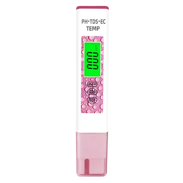 4-in-1 PH TDS EC TEMP Test Pen Portable Water Quality Monitor Tester