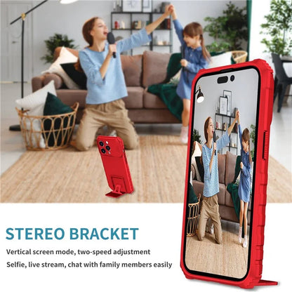 Cell Phone Shell for iPhone 14 Pro 6.1 inch, Stable Kickstand PC + TPU Slide Camera Protection Anti-scratch Phone Case