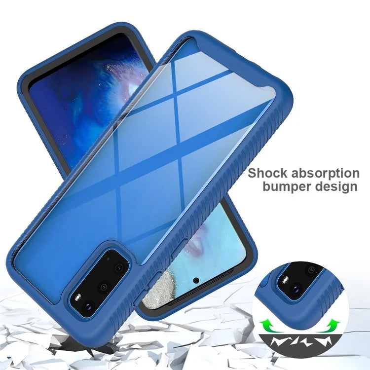 For Samsung Galaxy S20 Plus 4G / 5G Transparent Acrylic + PC Back Cover TPU Frame Anti-drop Cell Phone Case