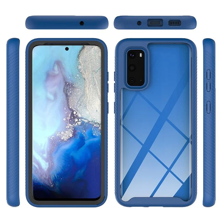 For Samsung Galaxy S20 Plus 4G / 5G Transparent Acrylic + PC Back Cover TPU Frame Anti-drop Cell Phone Case