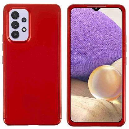 Slim Phone Case for Samsung Galaxy A32 5G Anti-Drop Phone Shell Scratch Resistance Protective Cover with Tempered Glass Screen Protector
