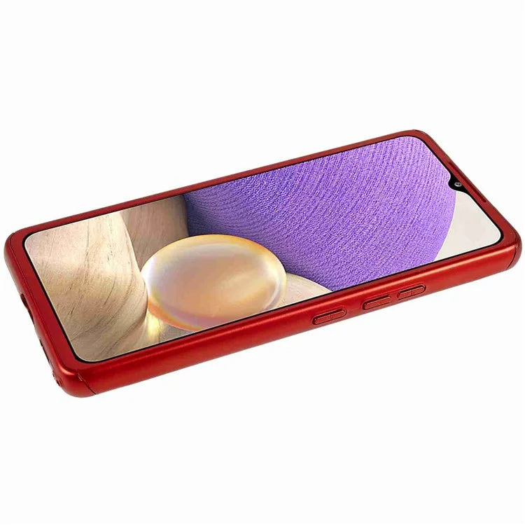 Slim Phone Case for Samsung Galaxy A32 5G Anti-Drop Phone Shell Scratch Resistance Protective Cover with Tempered Glass Screen Protector