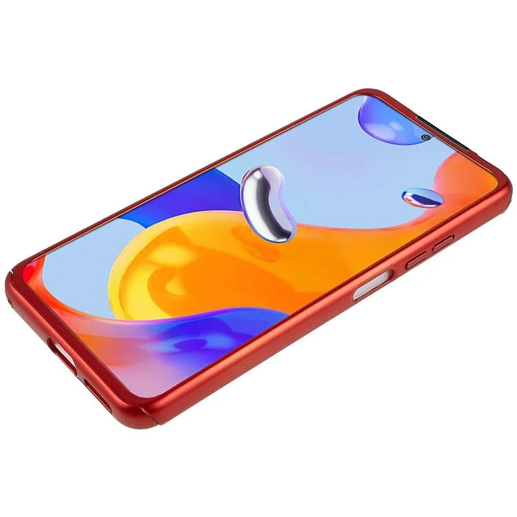 For Xiaomi Redmi Note 11 Pro 4G (MediaTek)  /  Note 11 Pro 5G (Qualcomm)  /  Note 11 Pro+ 5G Phone Case Shockproof Slim Cover with Tempered Glass Screen Protector