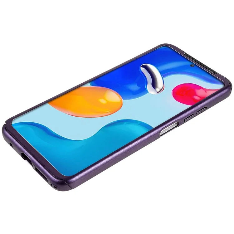For Xiaomi Redmi Note 11 4G (Qualcomm)  / Xiaomi Redmi Note 11S 4G Phone Case with Tempered Glass Screen Protector Anti-Fall Protective Slim Case