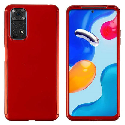For Xiaomi Redmi Note 11 4G (Qualcomm)  / Xiaomi Redmi Note 11S 4G Phone Case with Tempered Glass Screen Protector Anti-Fall Protective Slim Case