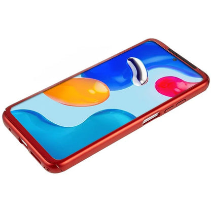 For Xiaomi Redmi Note 11 4G (Qualcomm)  / Xiaomi Redmi Note 11S 4G Phone Case with Tempered Glass Screen Protector Anti-Fall Protective Slim Case