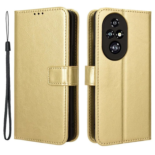 For Honor Y200 Pro 5G Case Crazy Horse Texture Leather Phone Cover 3 Card Slots