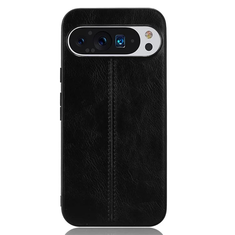 For Google Pixel 9 Pro XL Case Leather+TPU+PC Phone Cover Stitching Line