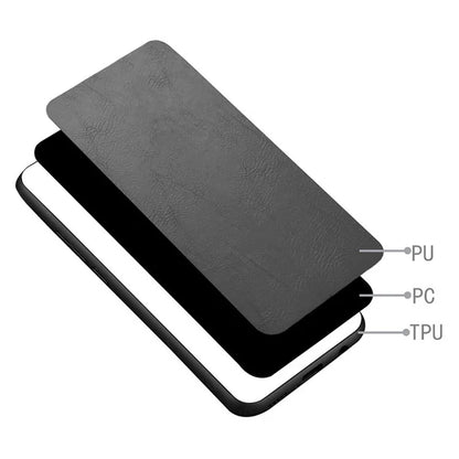 For Google Pixel 9 Pro XL Case Leather+TPU+PC Phone Cover Stitching Line