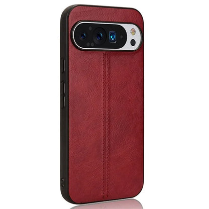 For Google Pixel 9 Pro XL Case Leather+TPU+PC Phone Cover Stitching Line