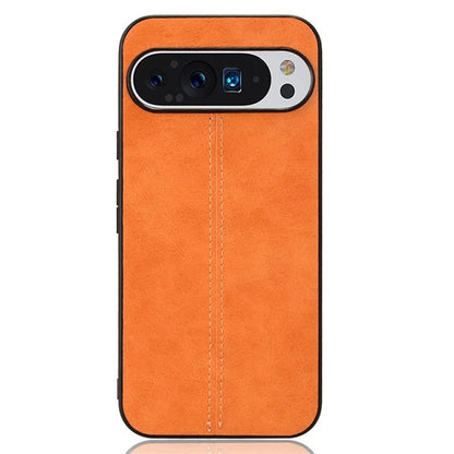 For Google Pixel 9 Pro XL Case Leather+TPU+PC Phone Cover Stitching Line
