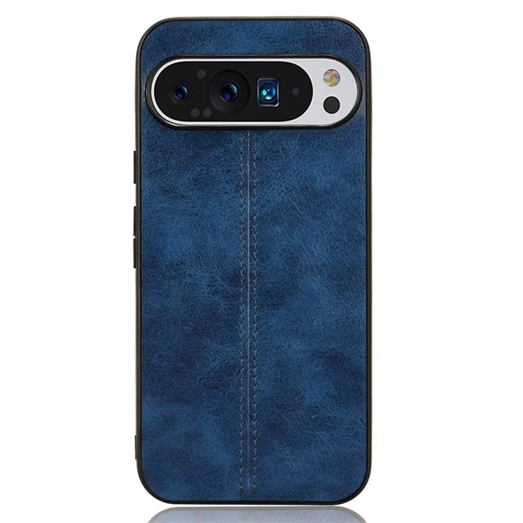 For Google Pixel 9 Pro XL Case Leather+TPU+PC Phone Cover Stitching Line