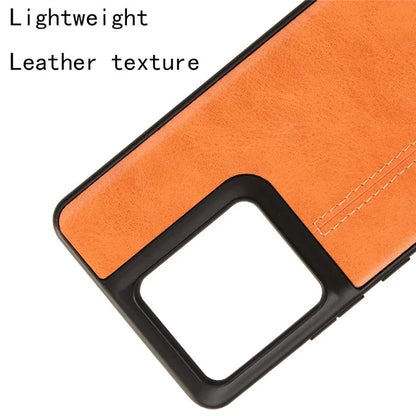 For Motorola Edge 50 Pro 5G Case Cowhide Texture Leather+TPU+PC Phone Cover