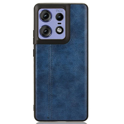For Motorola Edge 50 Pro 5G Case Cowhide Texture Leather+TPU+PC Phone Cover