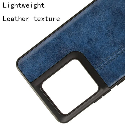 For Motorola Edge 50 Pro 5G Case Cowhide Texture Leather+TPU+PC Phone Cover
