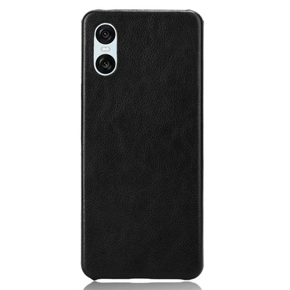 For Sony Xperia 10 VI Case Litchi Texture PU Leather Coated PC Phone Cover