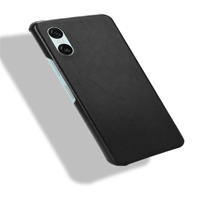 For Sony Xperia 10 VI Case Litchi Texture PU Leather Coated PC Phone Cover