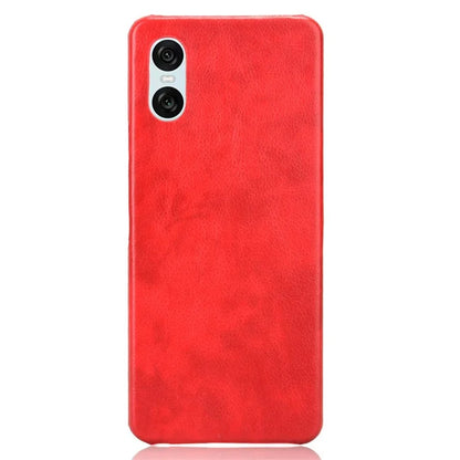 For Sony Xperia 10 VI Case Litchi Texture PU Leather Coated PC Phone Cover