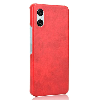 For Sony Xperia 10 VI Case Litchi Texture PU Leather Coated PC Phone Cover