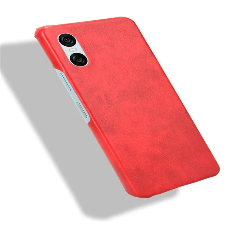 For Sony Xperia 10 VI Case Litchi Texture PU Leather Coated PC Phone Cover