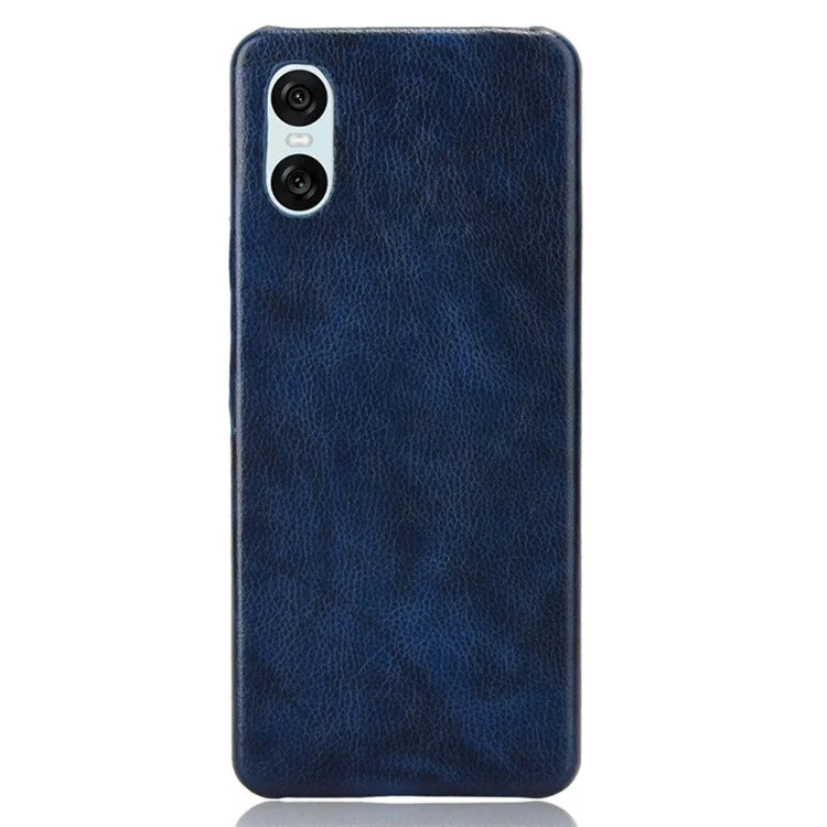 For Sony Xperia 10 VI Case Litchi Texture PU Leather Coated PC Phone Cover