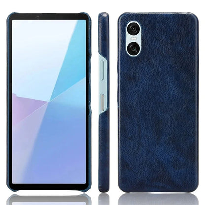 For Sony Xperia 10 VI Case Litchi Texture PU Leather Coated PC Phone Cover