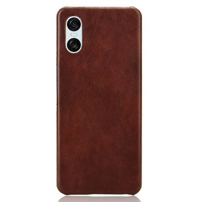 For Sony Xperia 10 VI Case Litchi Texture PU Leather Coated PC Phone Cover