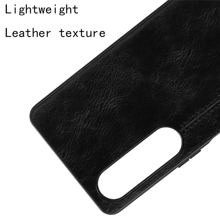 For Sony Xperia 1 VI Case Slim Leather+TPU+PC Stitching Line Phone Cover