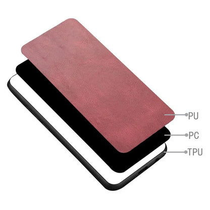 For Sony Xperia 1 VI Case Slim Leather+TPU+PC Stitching Line Phone Cover