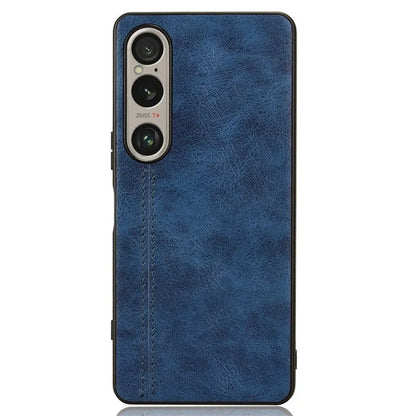 For Sony Xperia 1 VI Case Slim Leather+TPU+PC Stitching Line Phone Cover