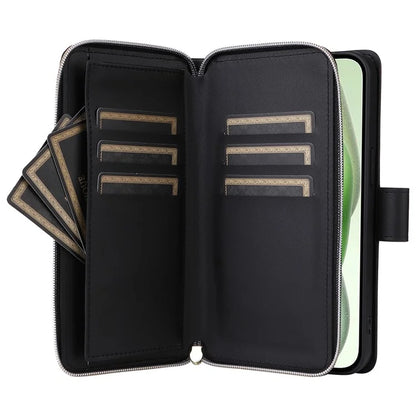 For iPhone 15 Plus / 14 Plus Case Wallet PU Leather Rhombus Stand Anti-Fall Phone Cover