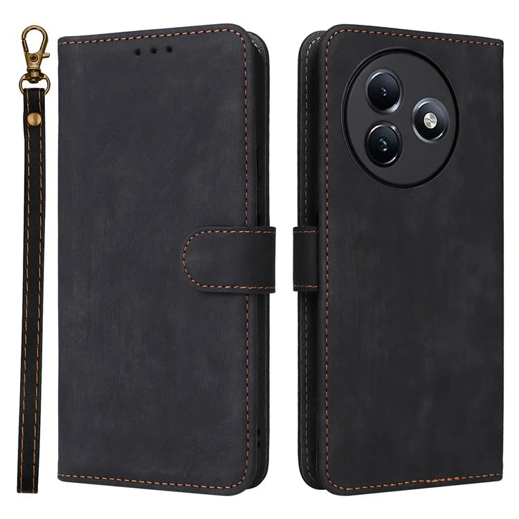 For itel S24 S667LN Case Leather Phone Cover with RFID Blocking Card Slots