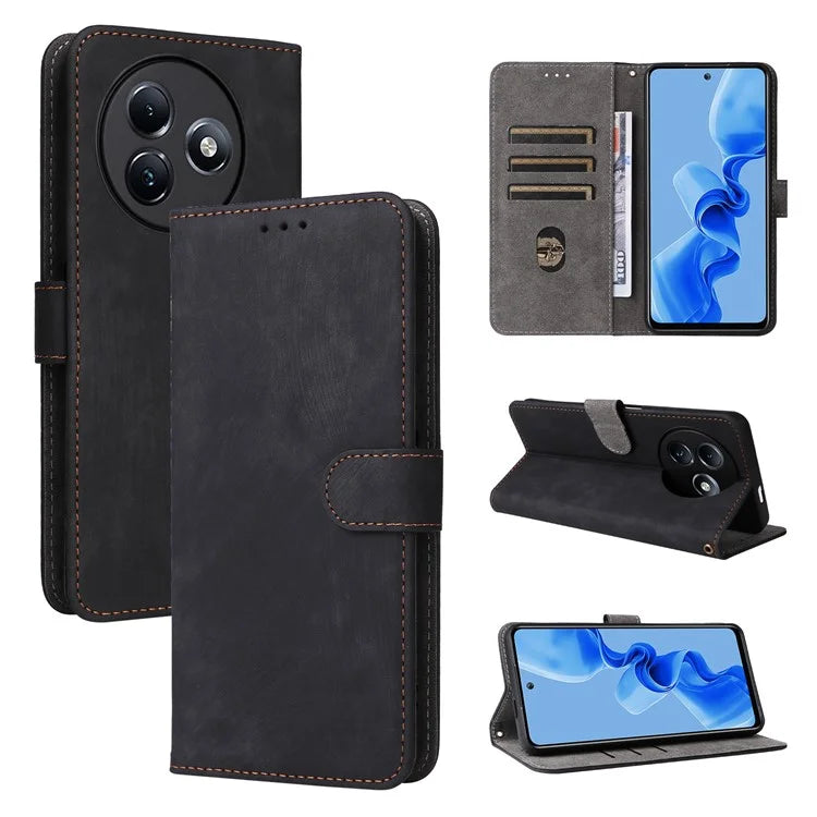 For itel S24 S667LN Case Leather Phone Cover with RFID Blocking Card Slots