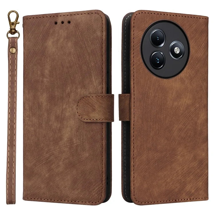For itel S24 S667LN Case Leather Phone Cover with RFID Blocking Card Slots
