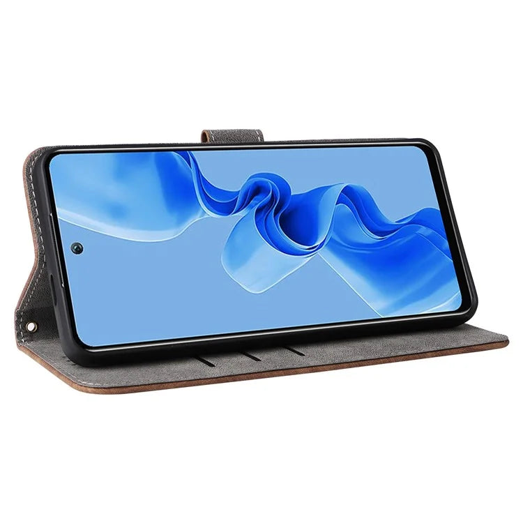 For itel S24 S667LN Case Leather Phone Cover with RFID Blocking Card Slots
